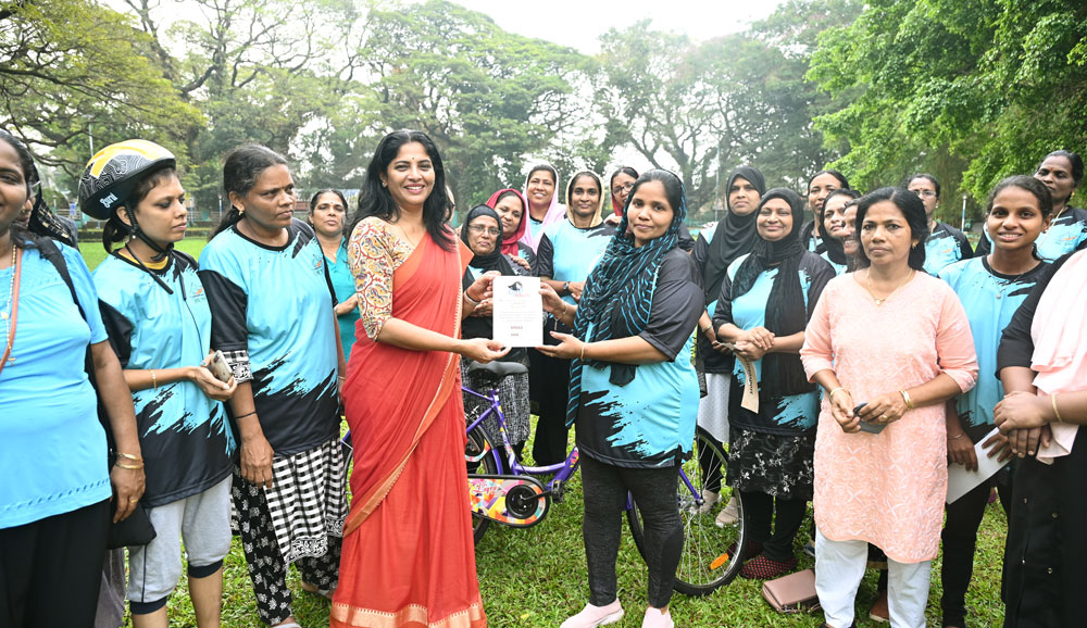 Bicycle donation for girls at Kochi